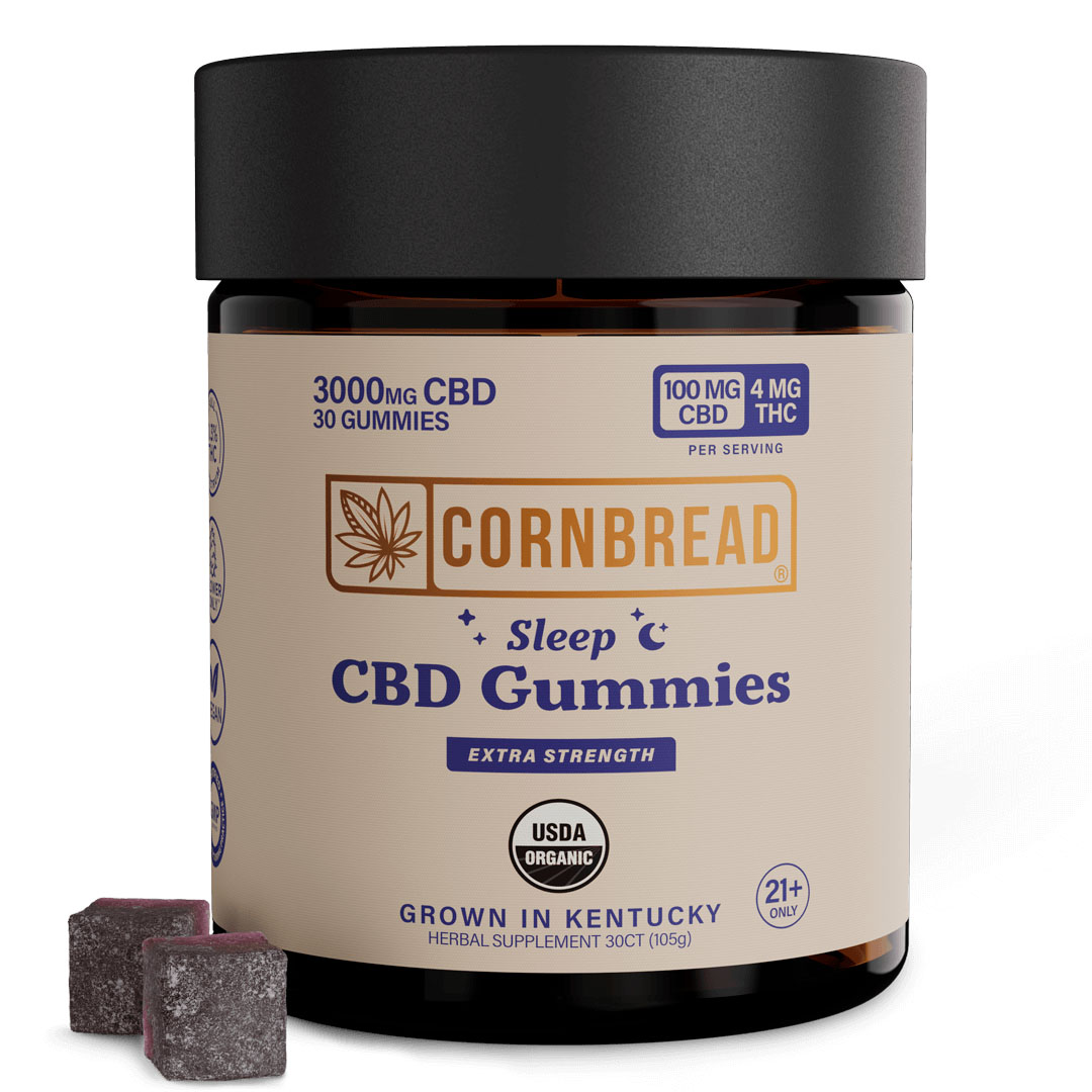 Cornbread-Hemp-CBD-Sleep-Gummies-Full-Spectrum-30ct-120mg-THC-3000mg-CBD-1 Cornbread Hemp